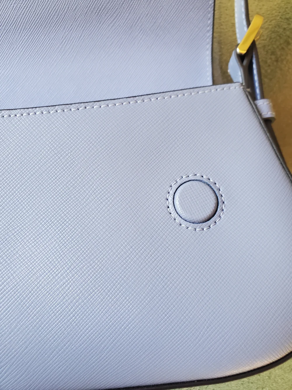 kate spade Frosted Blueberry (periwinkle) Saffiano Leather  Shoulder Bag. NWT.